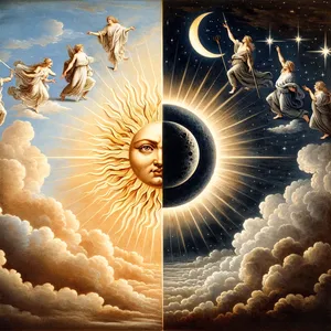 18. per presiedere al giorno e alla notte, e per separare la luce dalle tenebre. E Dio vide che era buono.