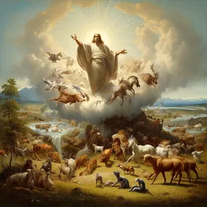 24. E Dio disse: «La terra produca esseri viventi secondo la loro specie: bestiame, rettili e bestie selvatiche della terra, secondo la loro specie!». E così fu.