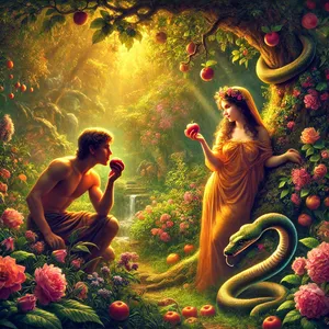 6. La donna osservò che lalbero era buono per nutrirsi, che era bello da vedere e che lalbero era desiderabile per acquistare saggezza; prese del suo frutto e ne mangiò; ne diede anche a suo marito, che era con lei, e anchegli ne mangiò.