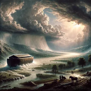 10. Dopo i sette giorni, le acque del diluvio vennero sulla terra.
